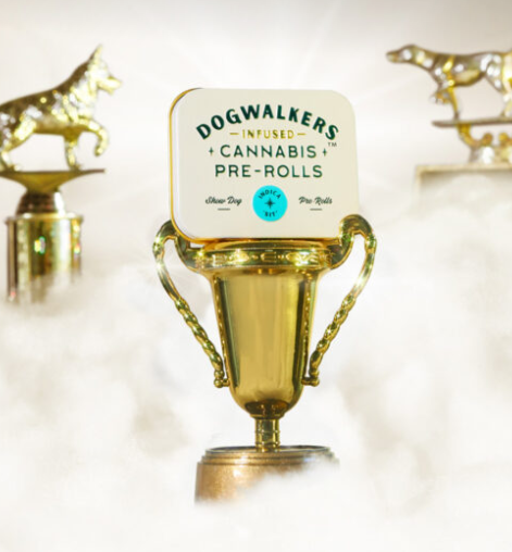 Photograph of product: Lemon Drip | 2.25g | Pre-Roll 5 pk | Dogwalkers INFUSED