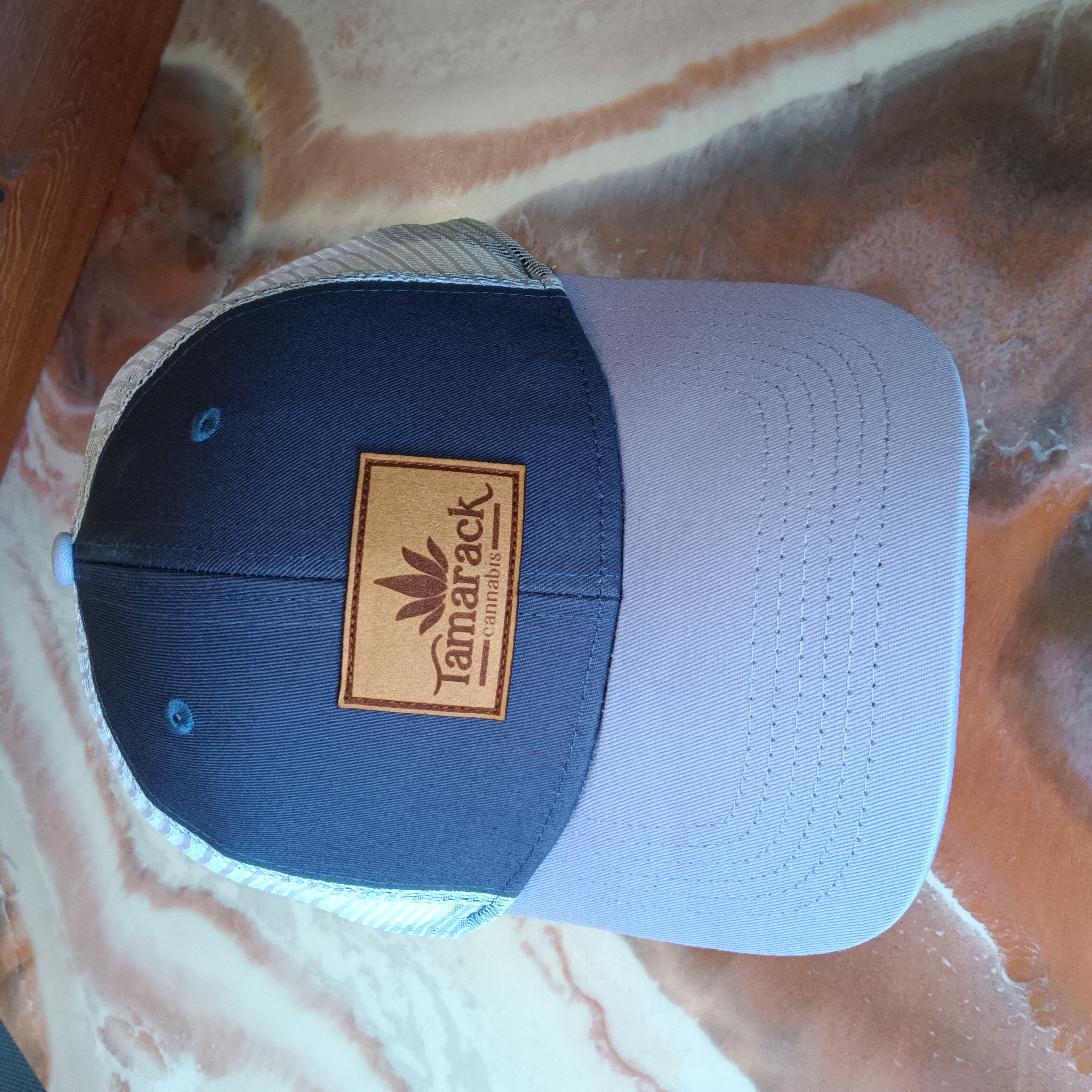 Photograph of product: Hat - Ball Cap - Trucker Hat - Lilac/Slate $25