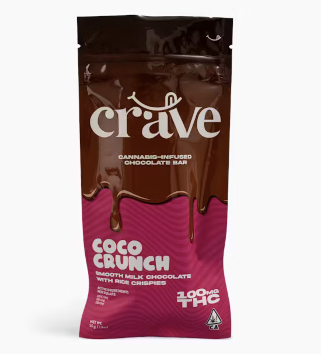Photograph of product: 100mg Coco Crunch Chocolate Bar $15