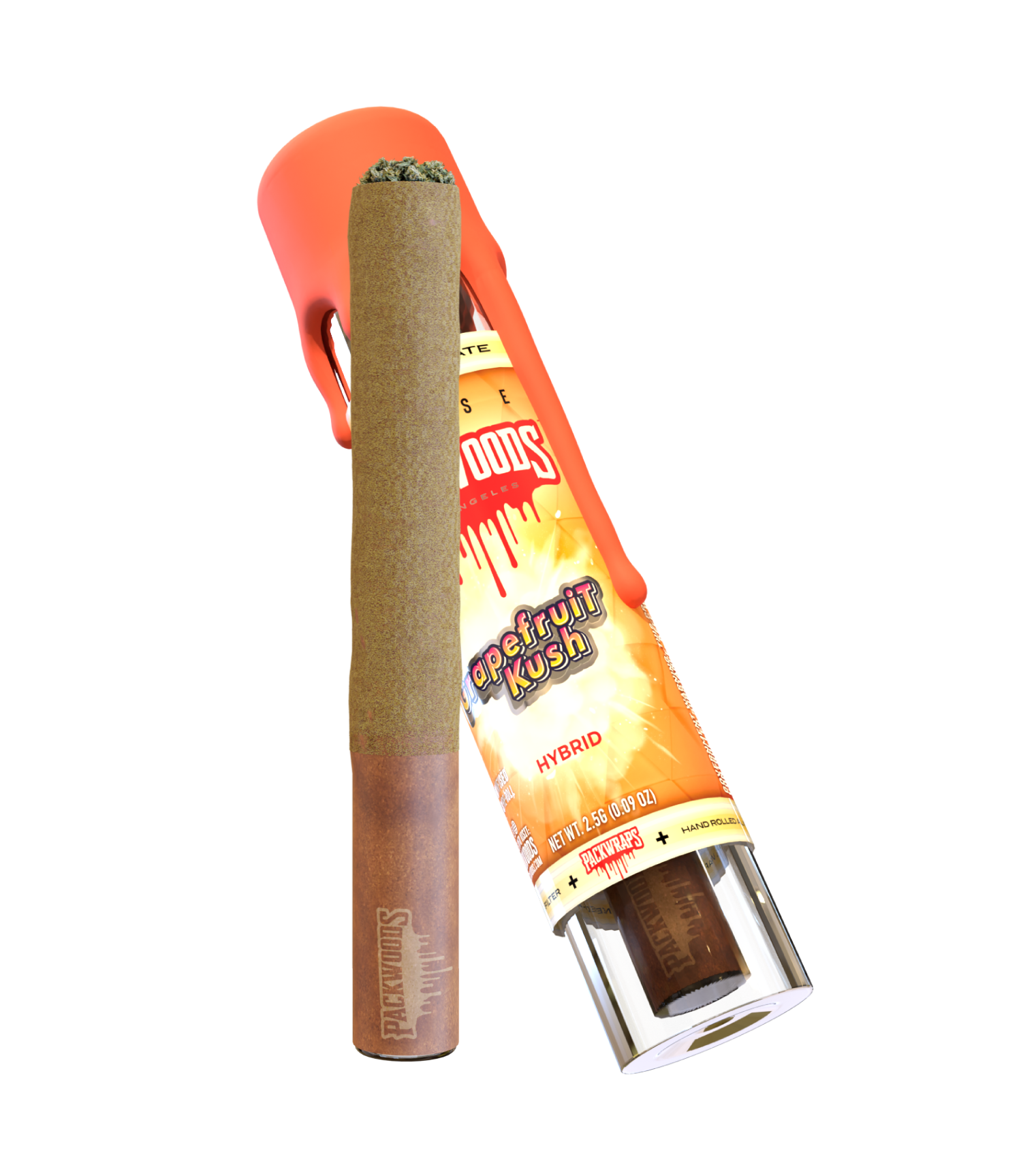 Photograph of product: Packs | 2.5g Infused Preroll | Grapefruit Kush