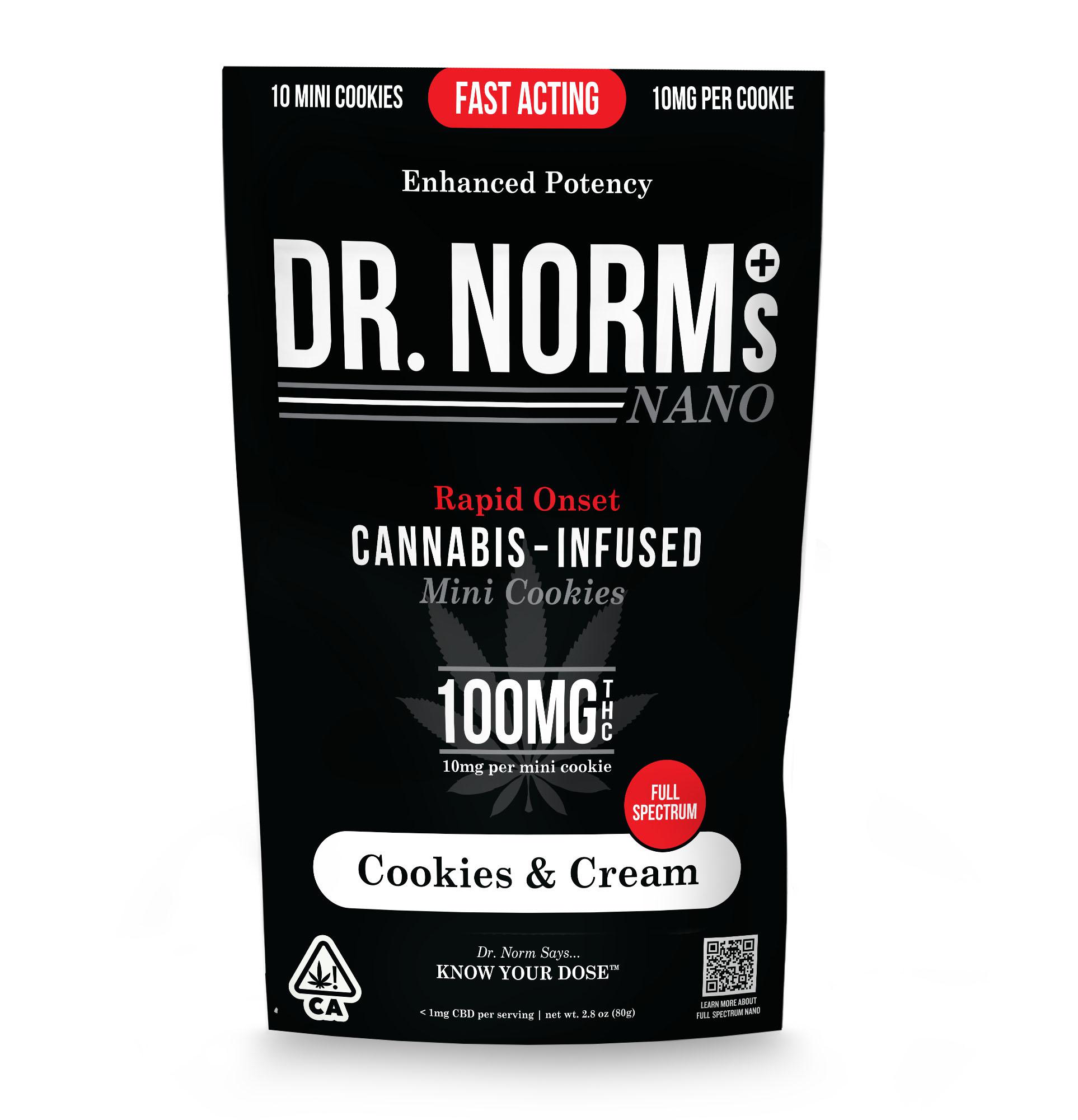 Photograph of product: COOKIES N CREAM | NANO | COOKIE 10PK | 100MG