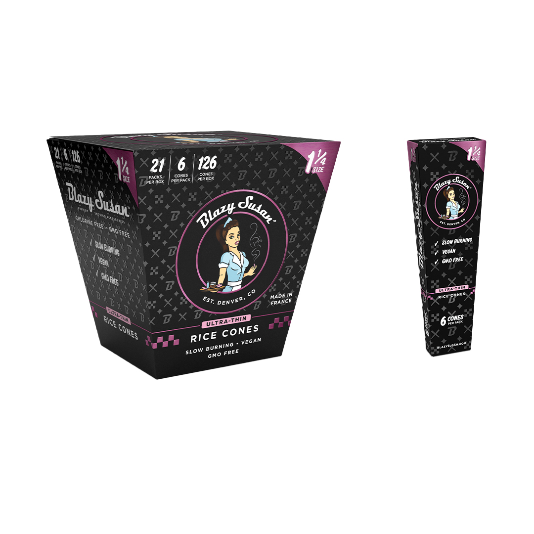 Photograph of product: Blazy Susan | Ultra Thin Rice Cones | 1 1/4"