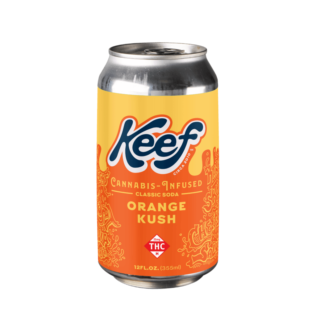Photograph of Product: Keef: Infused Beverage | Orange Kush | 25mg | 12oz