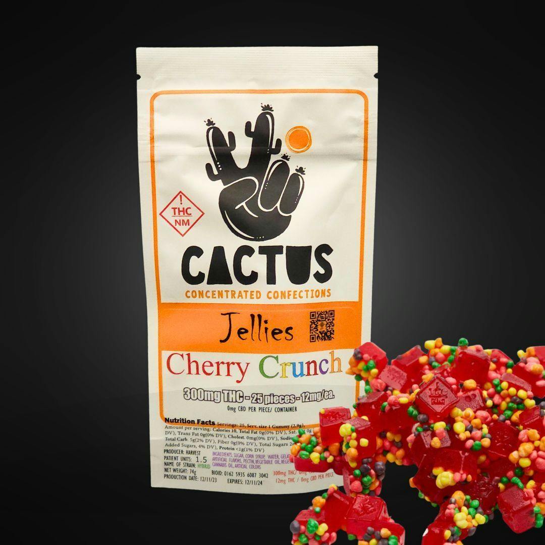 Photograph of product: Cactus jellies - Cherry Crunch - gummies - 300mg
