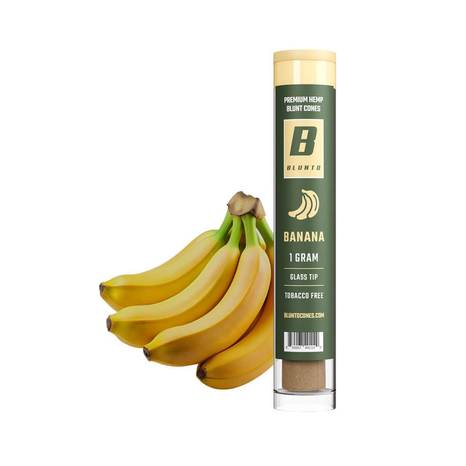 Photograph of product: Bluntd Hemp Wrap Cone - Banana