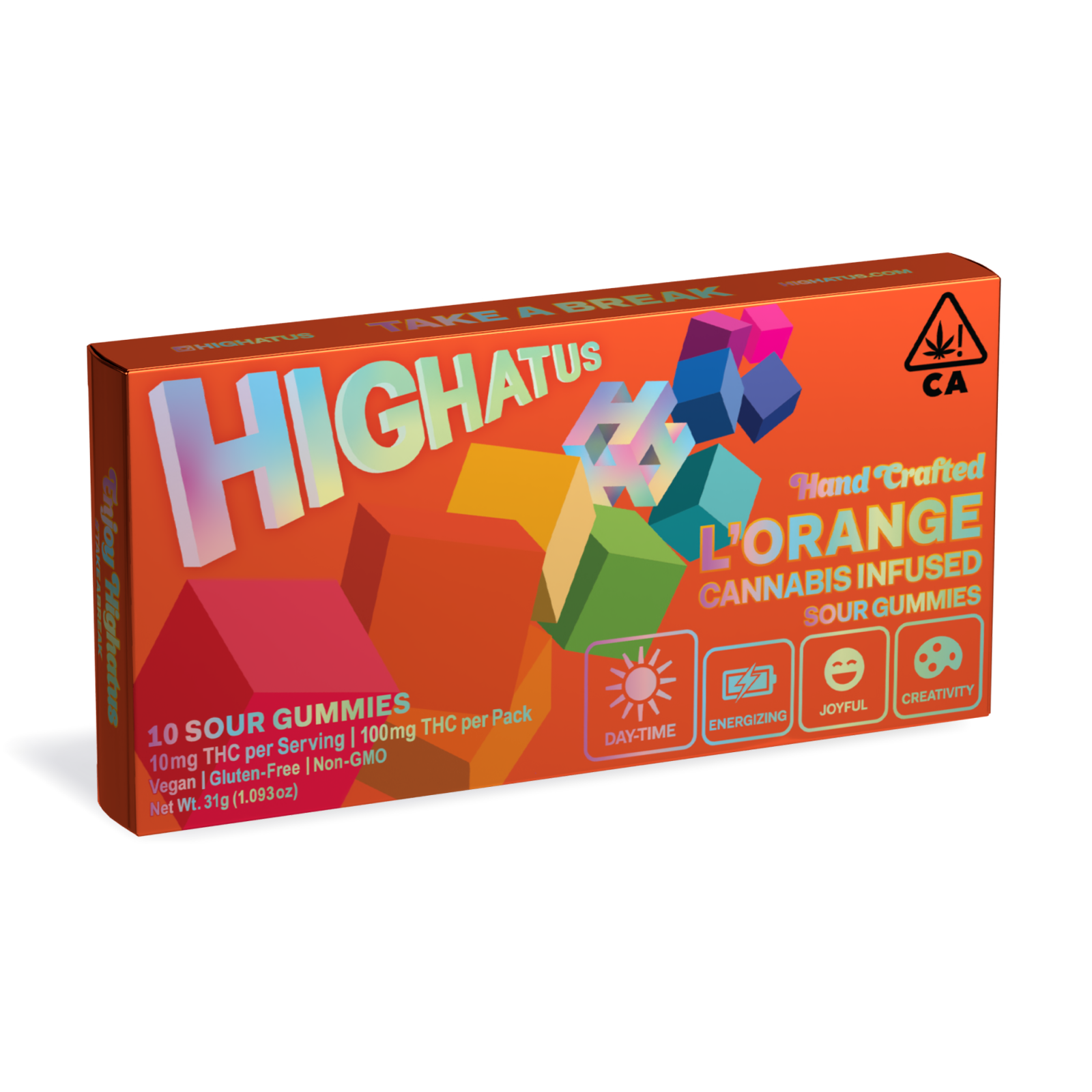 Photograph of product: L'Orange Sour Gummies | 100mg