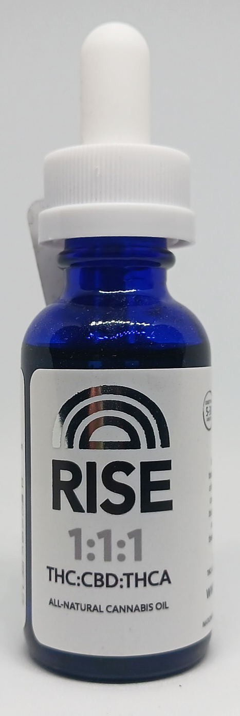 Photograph of product: 1:1:1 (Thc: Cbd: Thca) Tincture I Rise