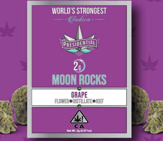 Photograph of product: Presidential - Moon Rocks - Grape - 2g