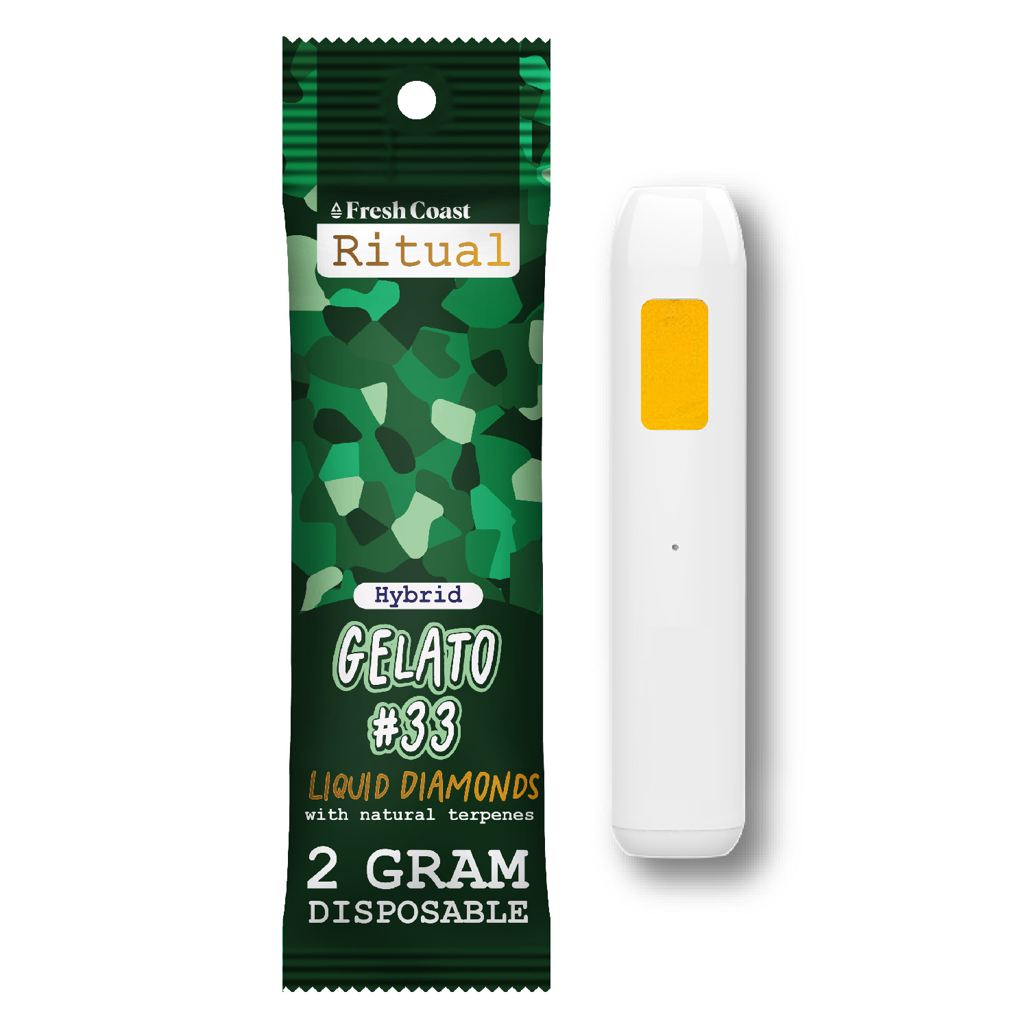 Photograph of product: Gelato #33 Liquid Diamonds Disposable | Ritual