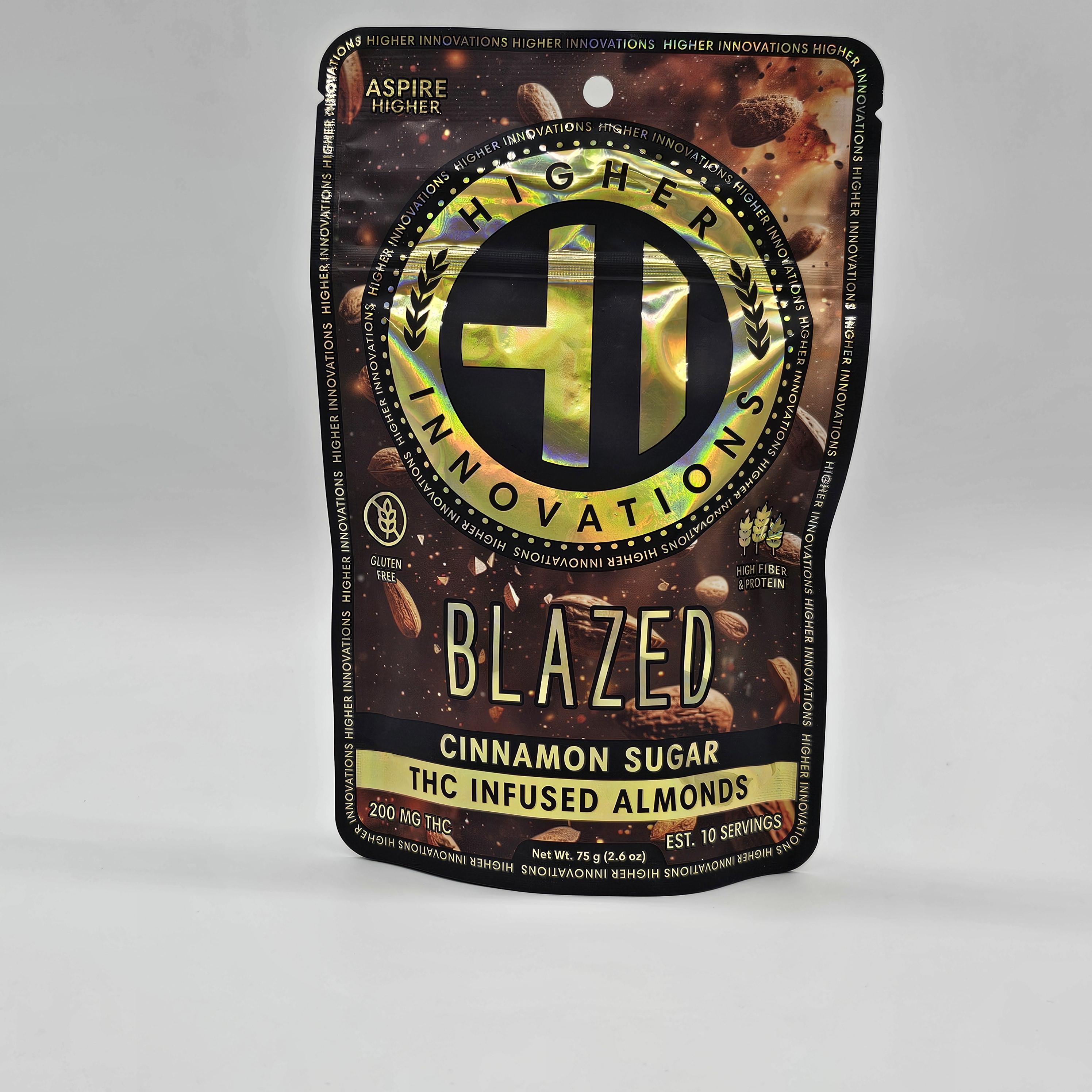 Photograph of product: Blazed Almonds 200mg by Higher Innovations