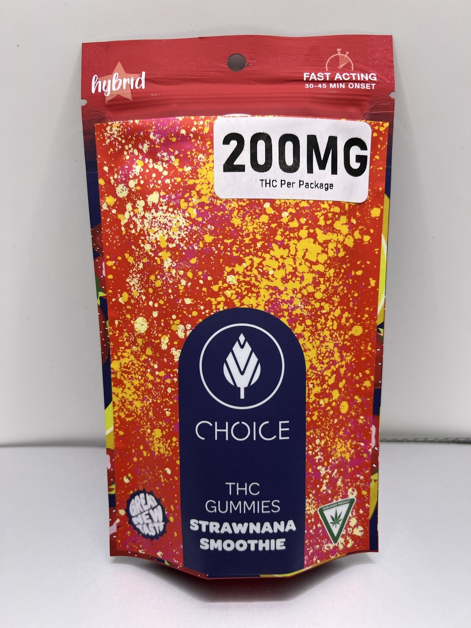 Photograph of product: Choice Chews 200mg Strawnana Smoothie