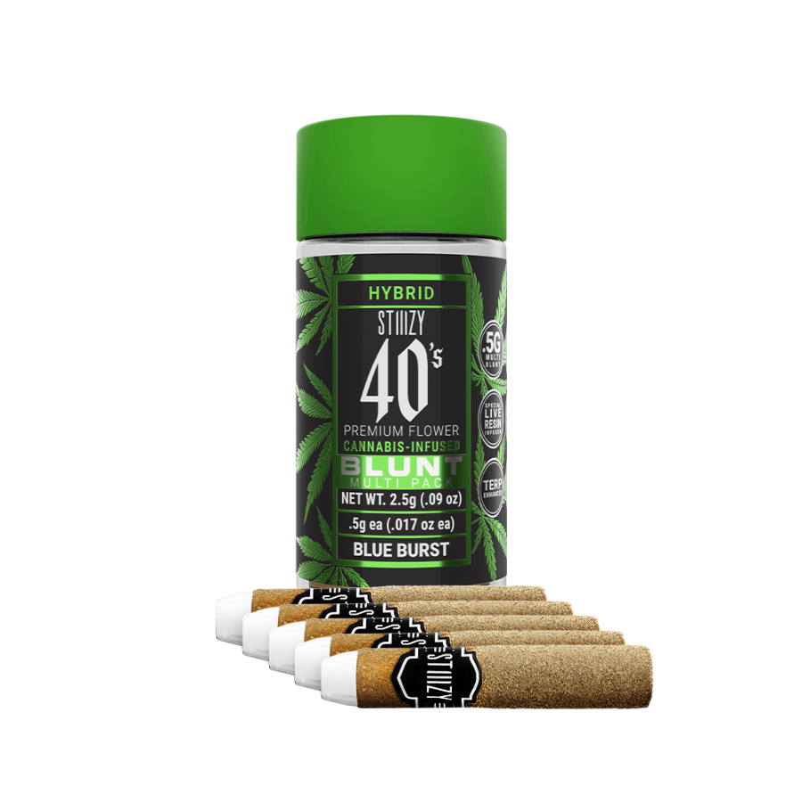 Photograph of product: 40's Infused Blunts 5 Pk Hybrid Blue Burst 2.5g