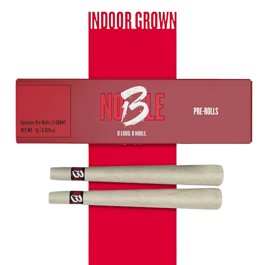 Photograph of product: B NOBLE - Mimosa Kush Mints - Pre-Roll 2 Pack