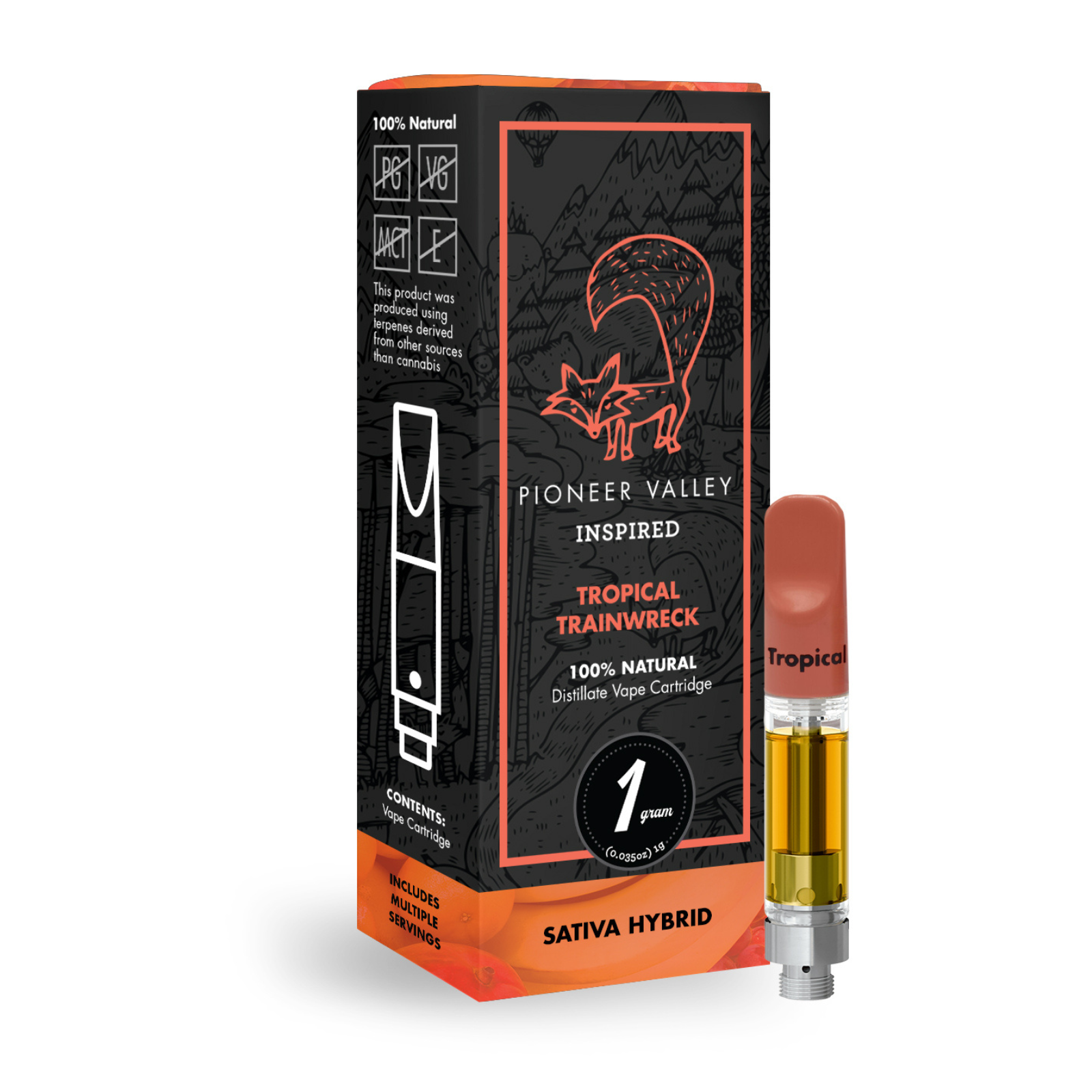 Photograph of product: 1000mg Vape | Tropical Trainwreck | Pioneer Valley