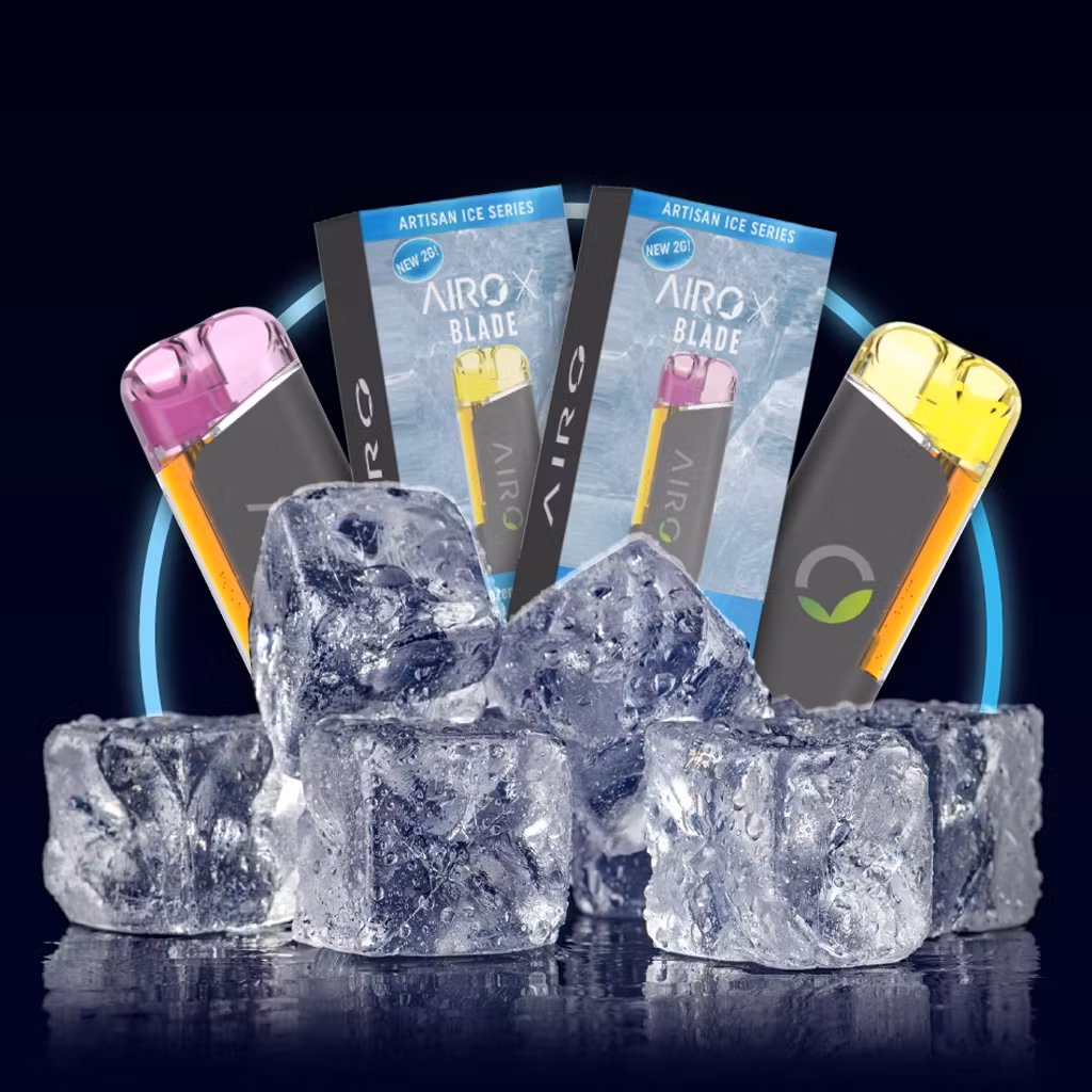 Photograph of product: Airo X Vape Disposable 2g Distillate- Artic Berry (Artisan Ice Series)