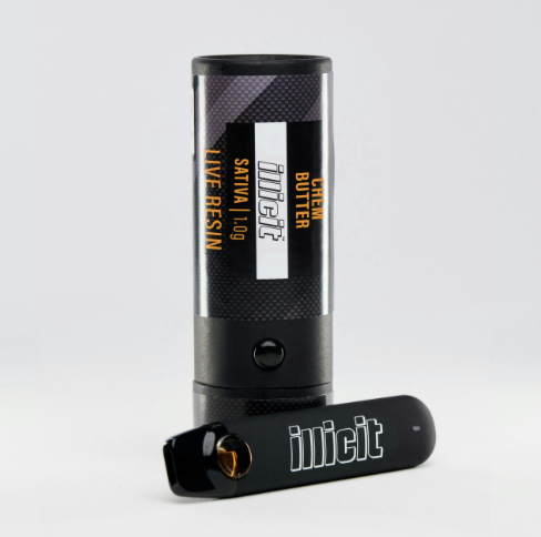 Photograph of product: illicit | Chem Butter Live Resin Disposable Vape | 1g