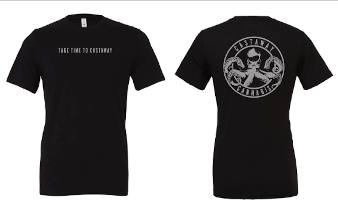 Photograph of product: Castaway - T shirt (black) 3XL