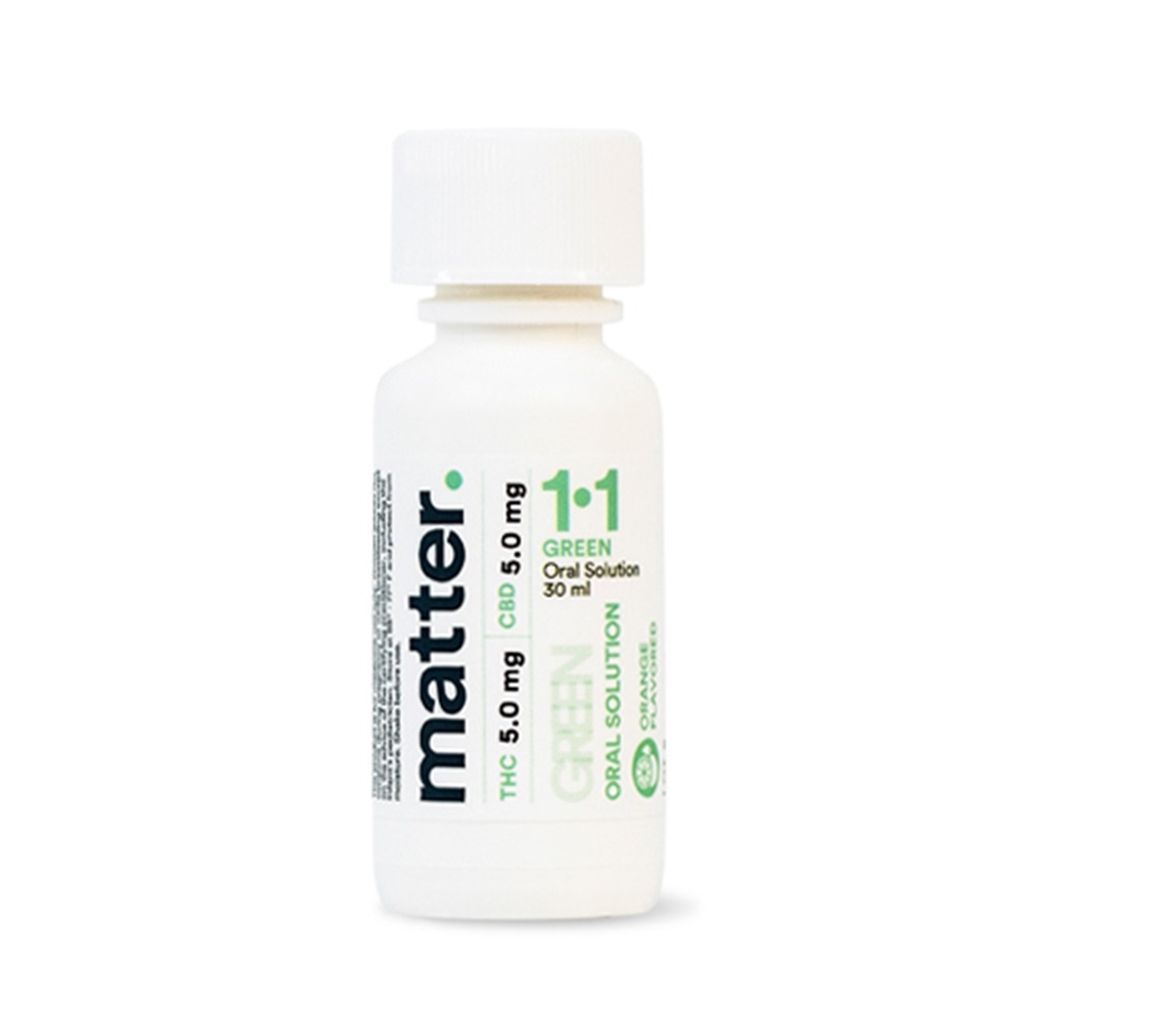Photograph of product: matter. | Green 1:1 | 30mL Oral Solution