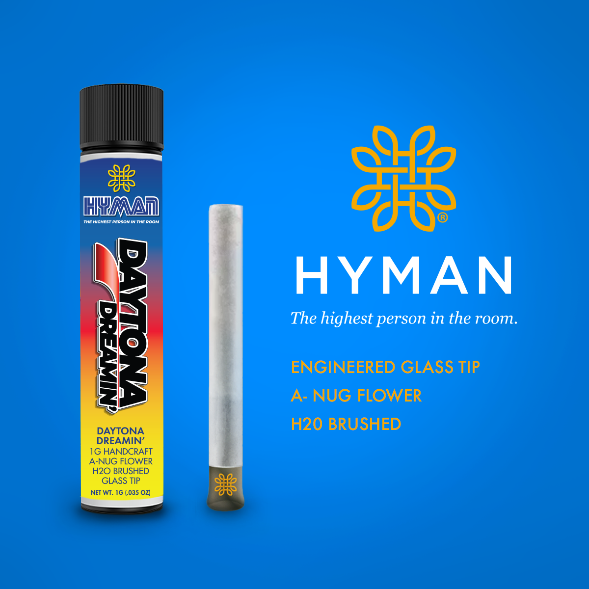 Photograph of product: Hyman 1g Handcraft Pre Roll | Daytona Dreamin'