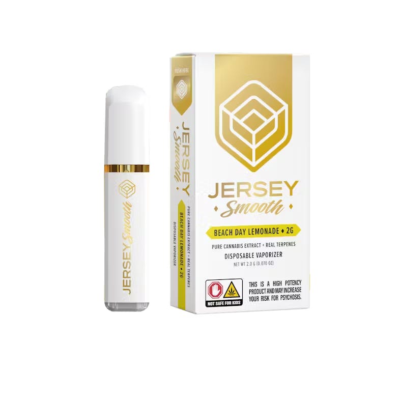 Photograph of product: Jersey Smooth | Beach Day Lemonade | Disposable | 2g
