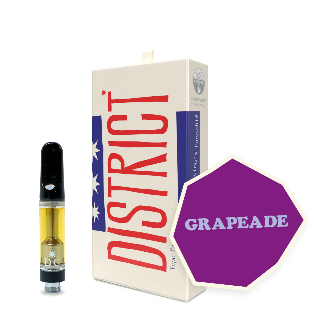 Photograph of product: District Oui'd Grapeade Cart 1g