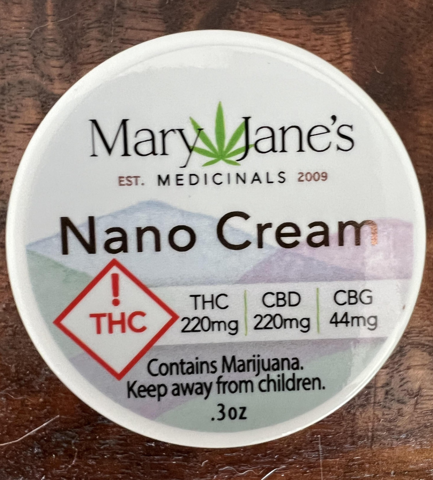 Photograph of product: Mary Janes Medicinals .3oz Nano Cream