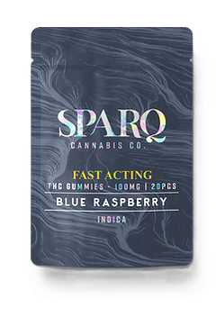 Photograph of product: Blue Raspberry | 5mg Gummies 20Pk | SparQ