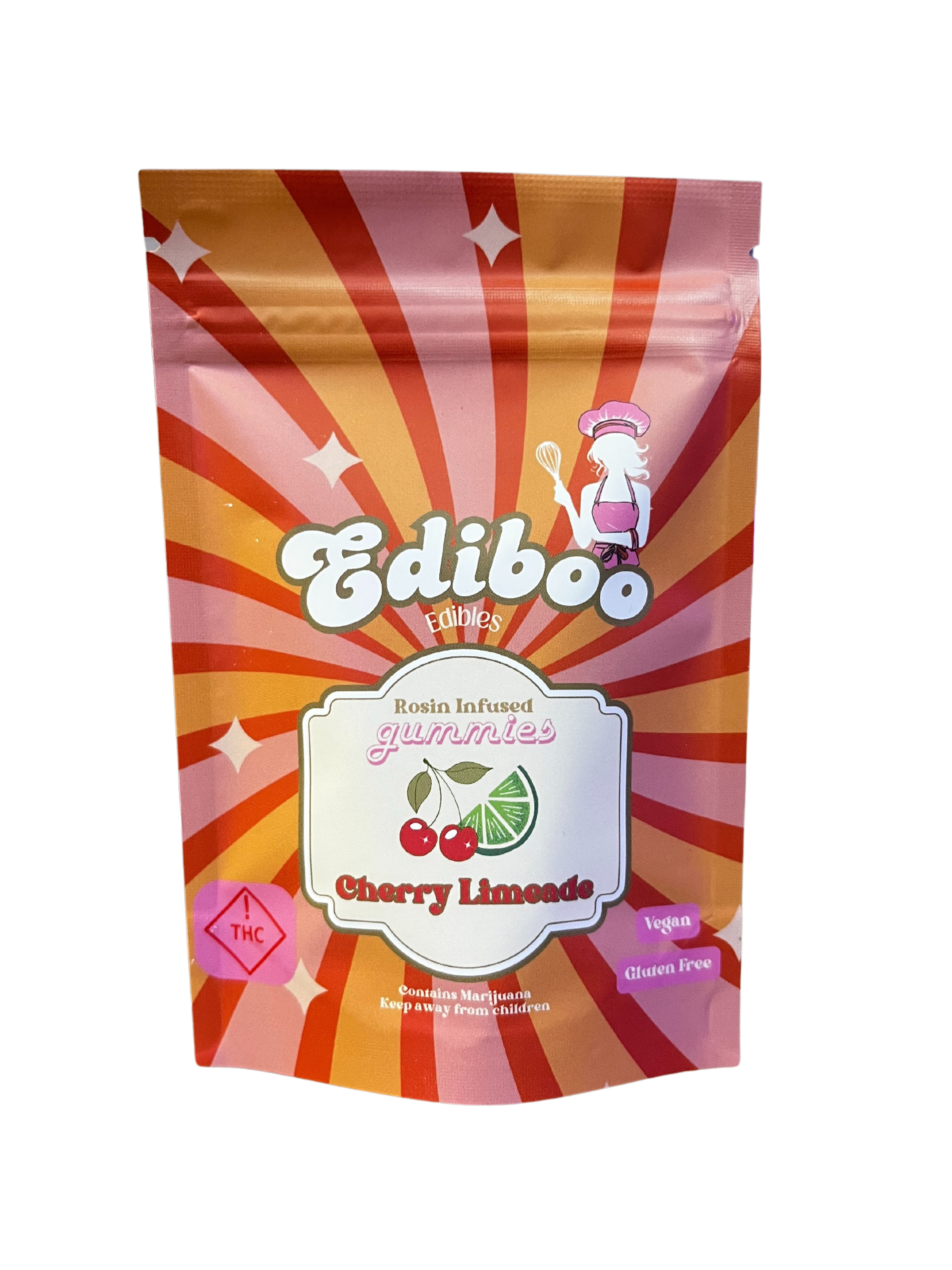 Photograph of product: Cherry Limeade | Ediboos | 100mg Gummy Edibles