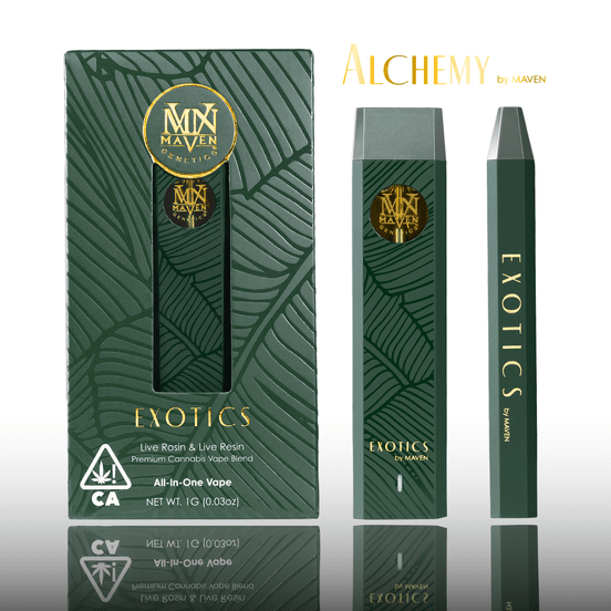 Photograph of product: Maven Alchemy AIO Vape Exotics 1g - 