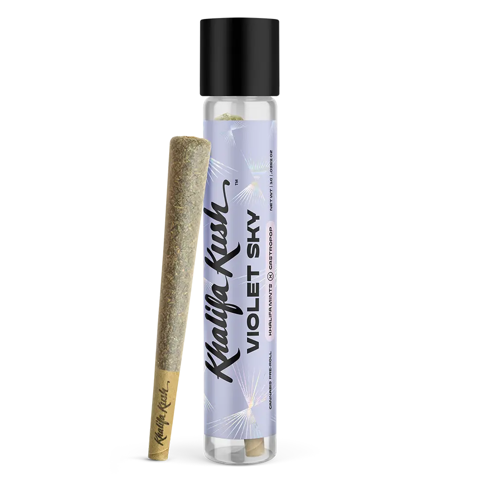 Photograph of product: Khalifa Kush | Violet Sky | Pre-Roll 1g