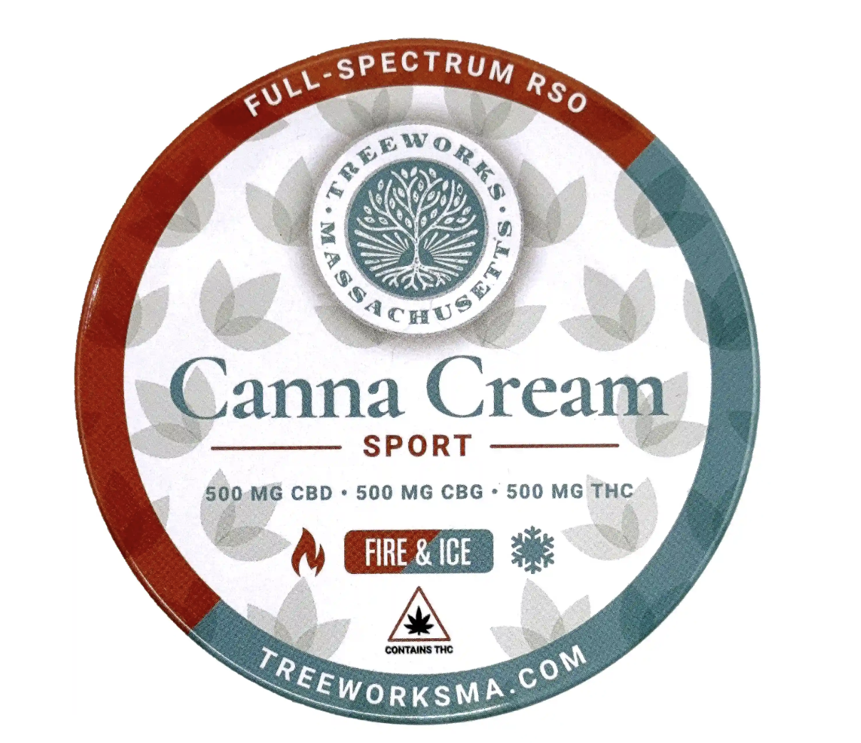 Photograph of product: Treeworks 1:1:1 Canna Cream Pro Sport Body Rub 500mg (TH-oui:CBD:CBG)