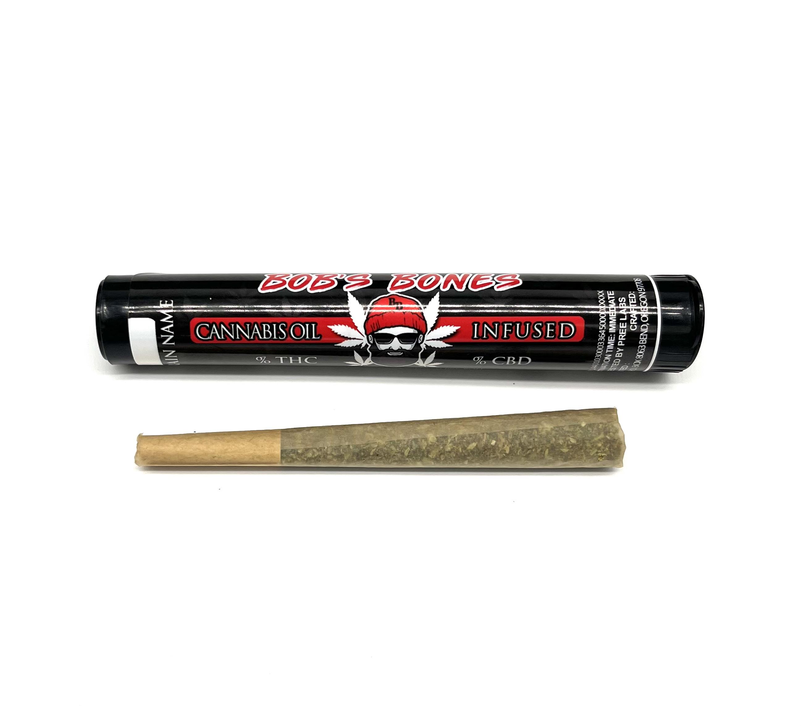 Photograph of product: Bob's Bones // Pink Grapefruit 1g Infused Pre-Roll