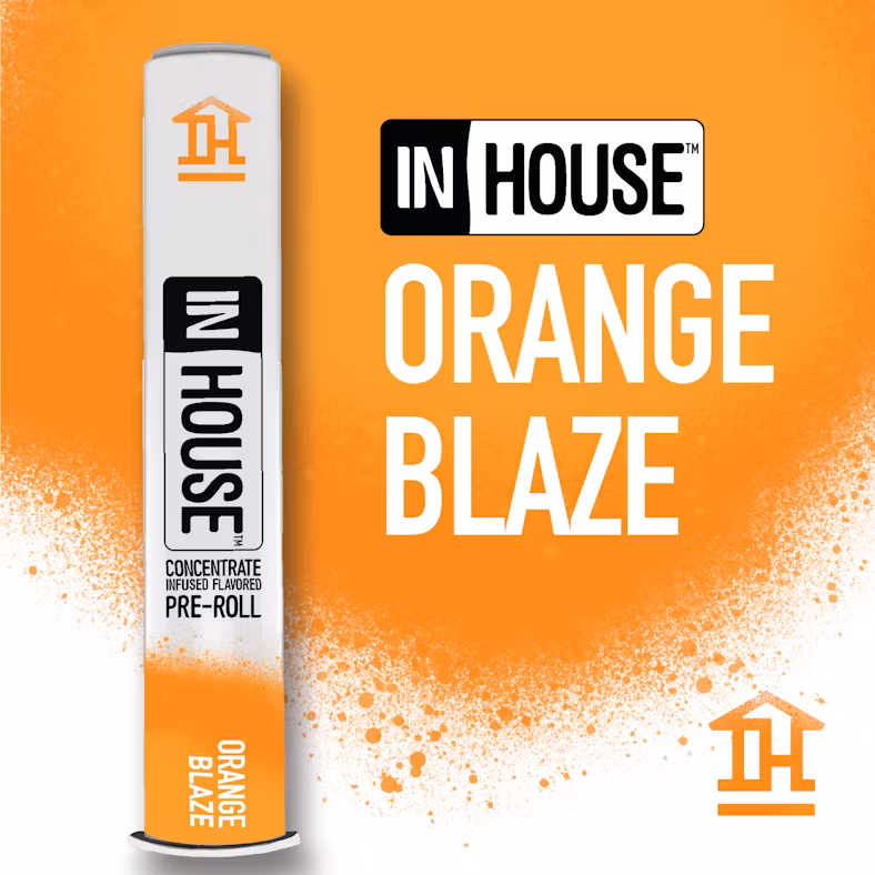Photograph of product: Orange Blaze .75g Infused Preroll