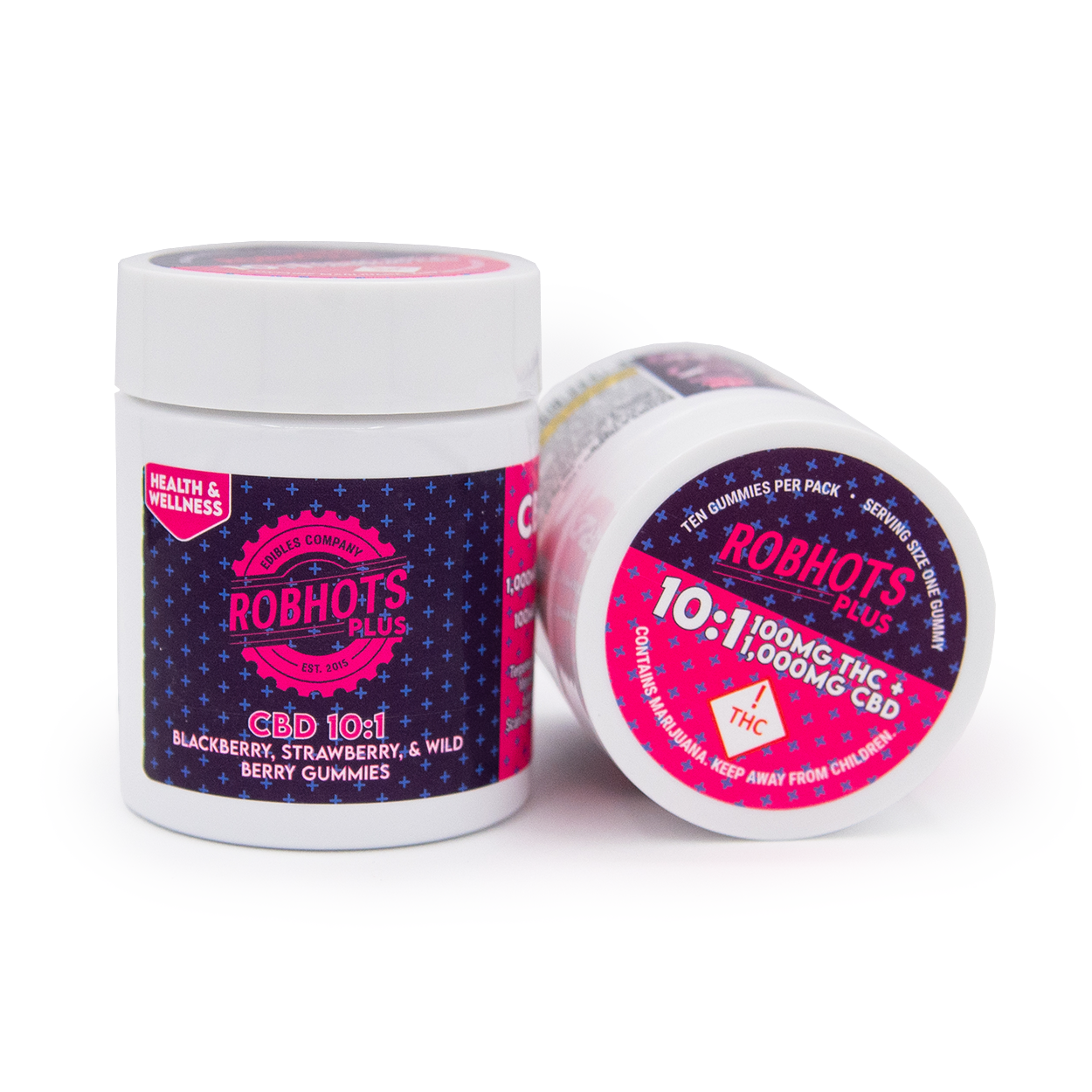 Photograph of product: Rec Robhots Gummies 100mg - 10:1's Multipack