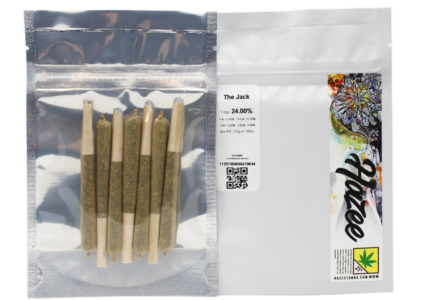 Photograph of product: HF The Jack 7pk Preroll 27393