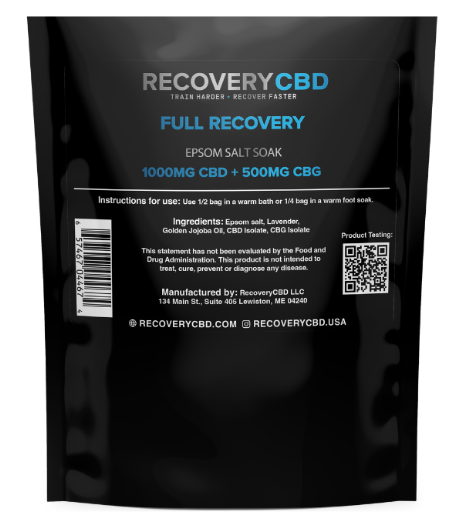 Photograph of product: Recovery CBD | Epsom Salt Soak 1000mg CBD