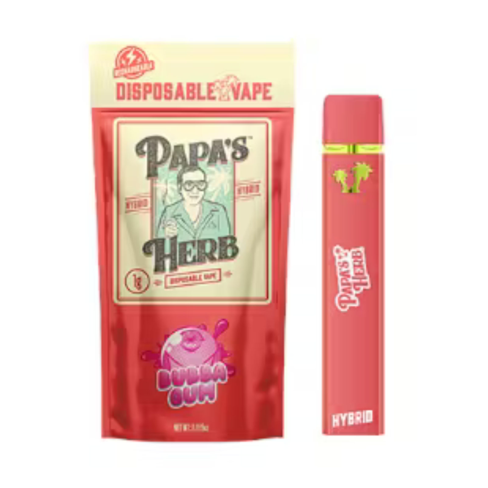 Photograph of product: 1000mg Disposable | Bubba Gum | Papa's Herb