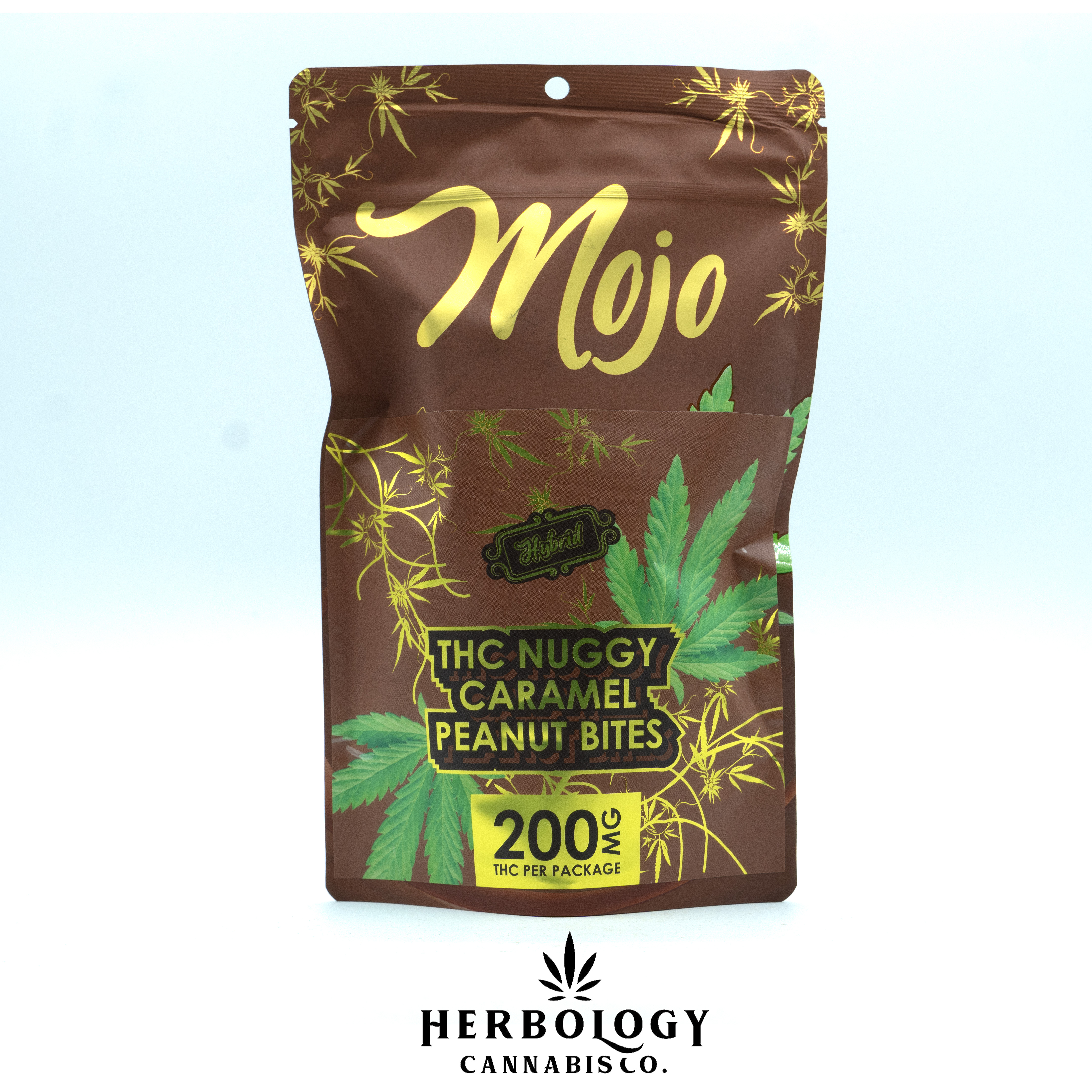 Photograph of product: Mojo | Nuggy Caramel Peanut Bites | 200mg