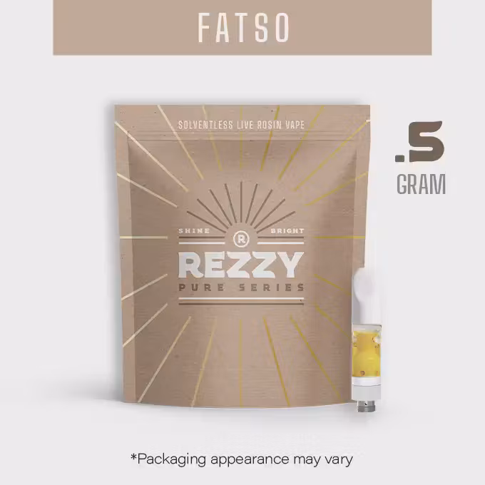 Photograph of product: Rezzy - Fatso - Pure Series Rosin Cart - 0.5g