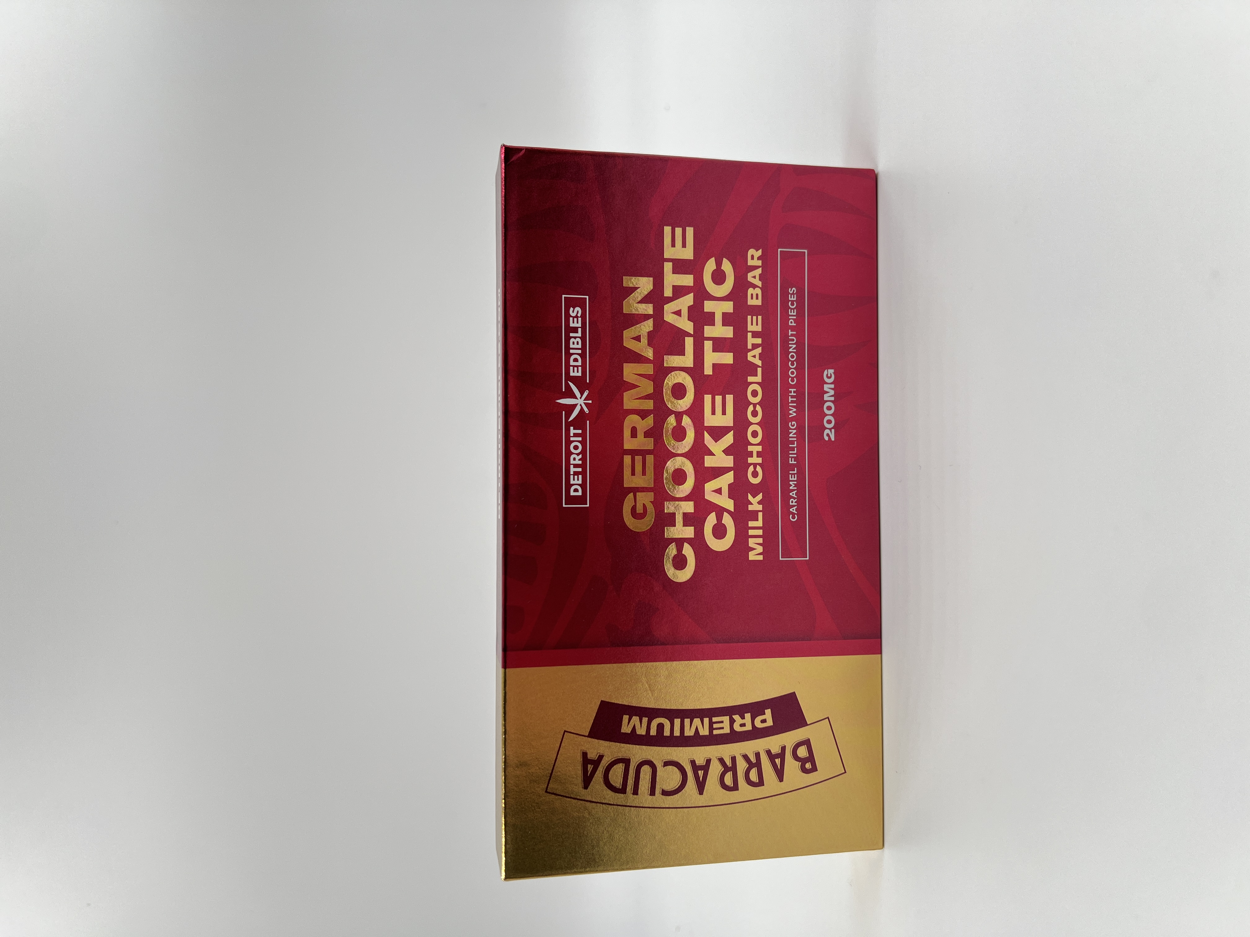 Photograph of product: BARRACUDA | Edible | Premium Chocolate | German Chocolate Cake | 200mg