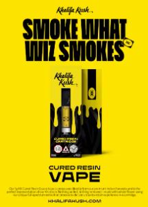 Photograph of product: Khalifa Kush | Cured Resin Cart