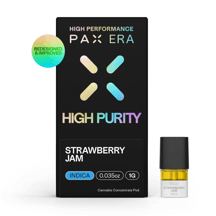 Photograph of product: PAX - Strawberry Jam - 1g High Purity Distillate Vape Pod