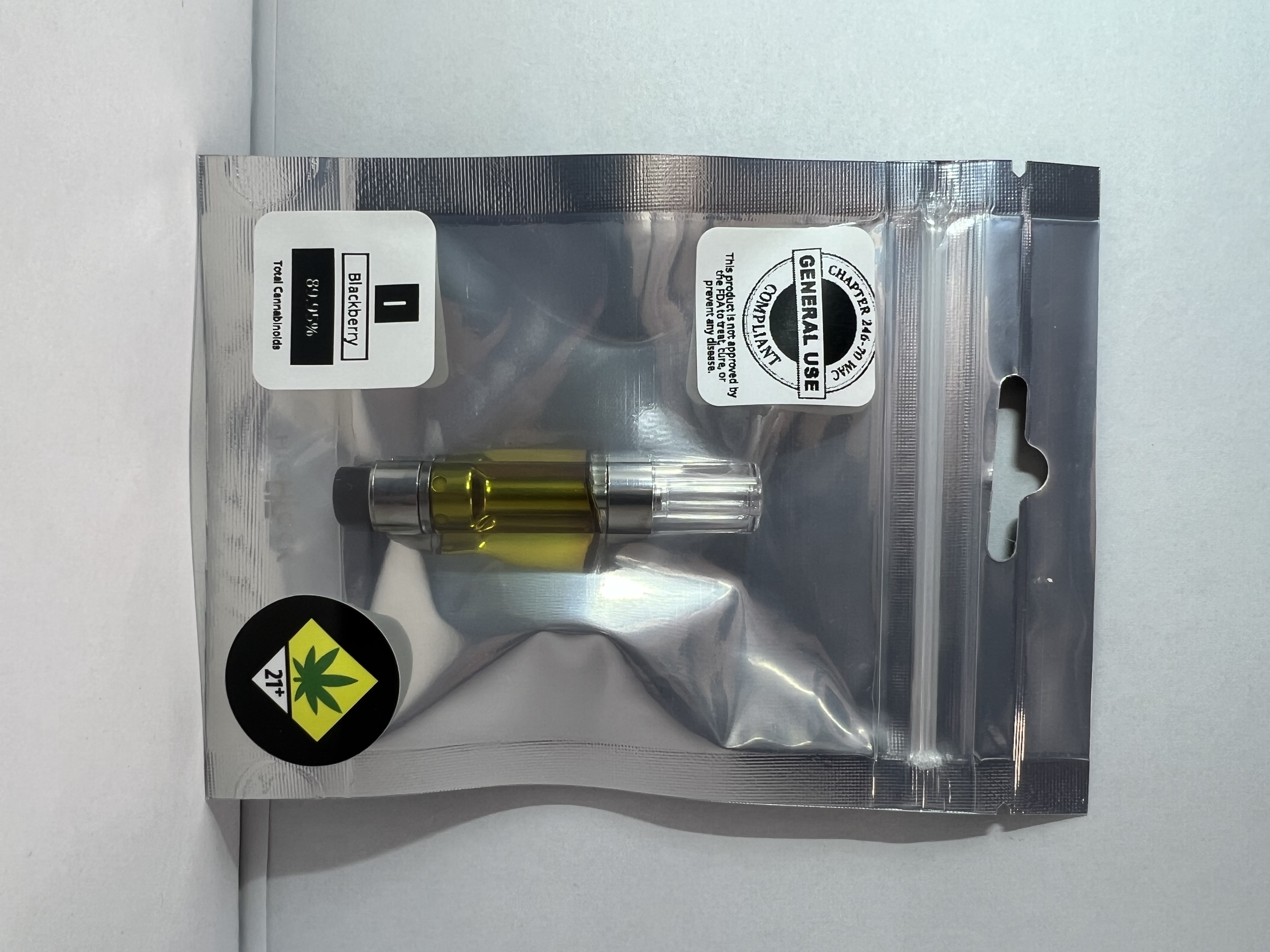 Photograph of product: Blackberry | Distillate Cartridge