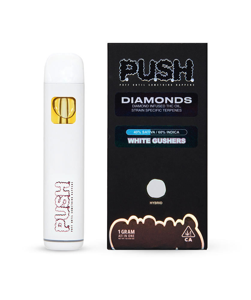 Photograph of product: P.U.S.H: White Gushers 1g AIO