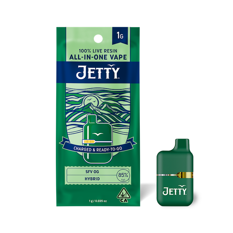 Photograph of product: AIO (Mini Tank) - SFV OG (Live Resin) - 1g (H) - Jetty