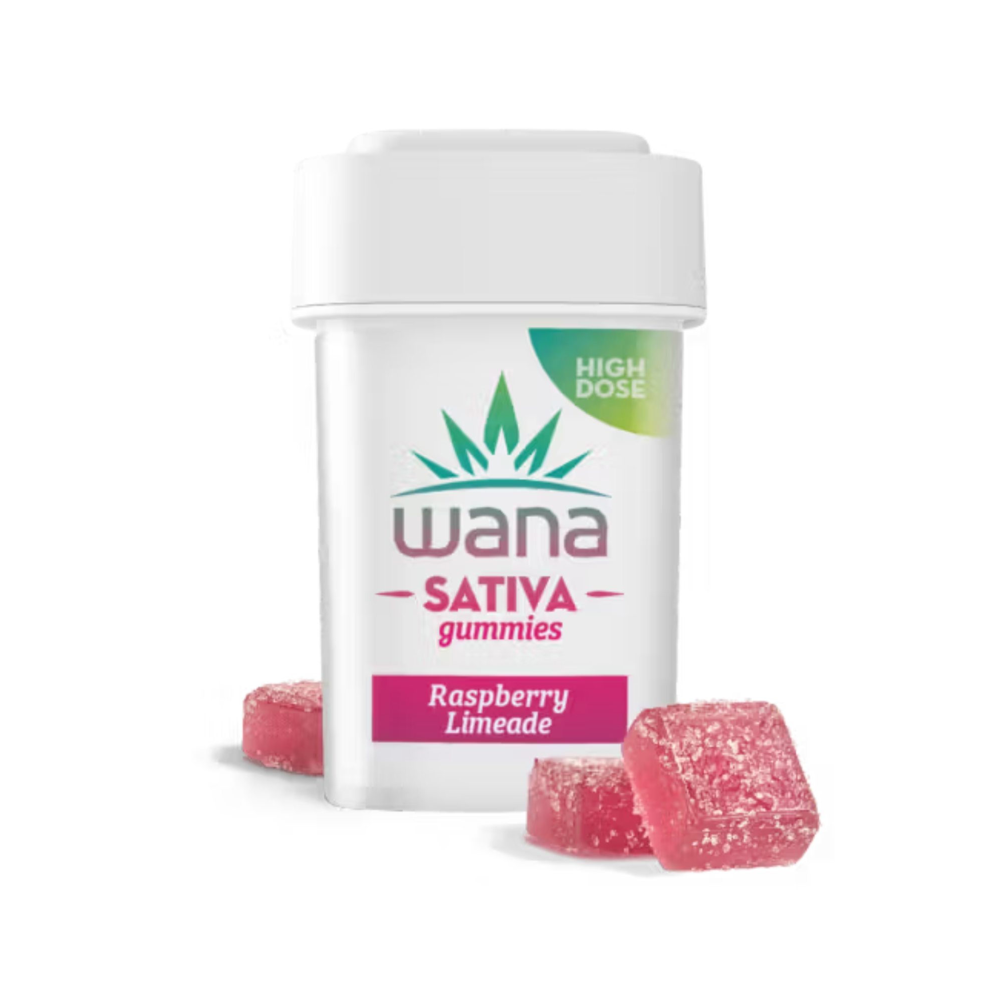 Photograph of product: Wana | Gummy | Raspberry Limeade | 200mg