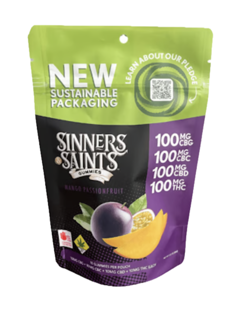 Photograph of product: Mango Passionfruit CBG:CBC:CBD:TH-oui Gummies, 10-Pack