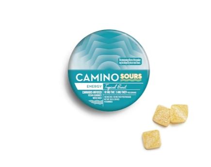 Photograph of product: Camino: Sours Tropical Burst 2:1 (THC:THCV) | 100mg THC | 10pk