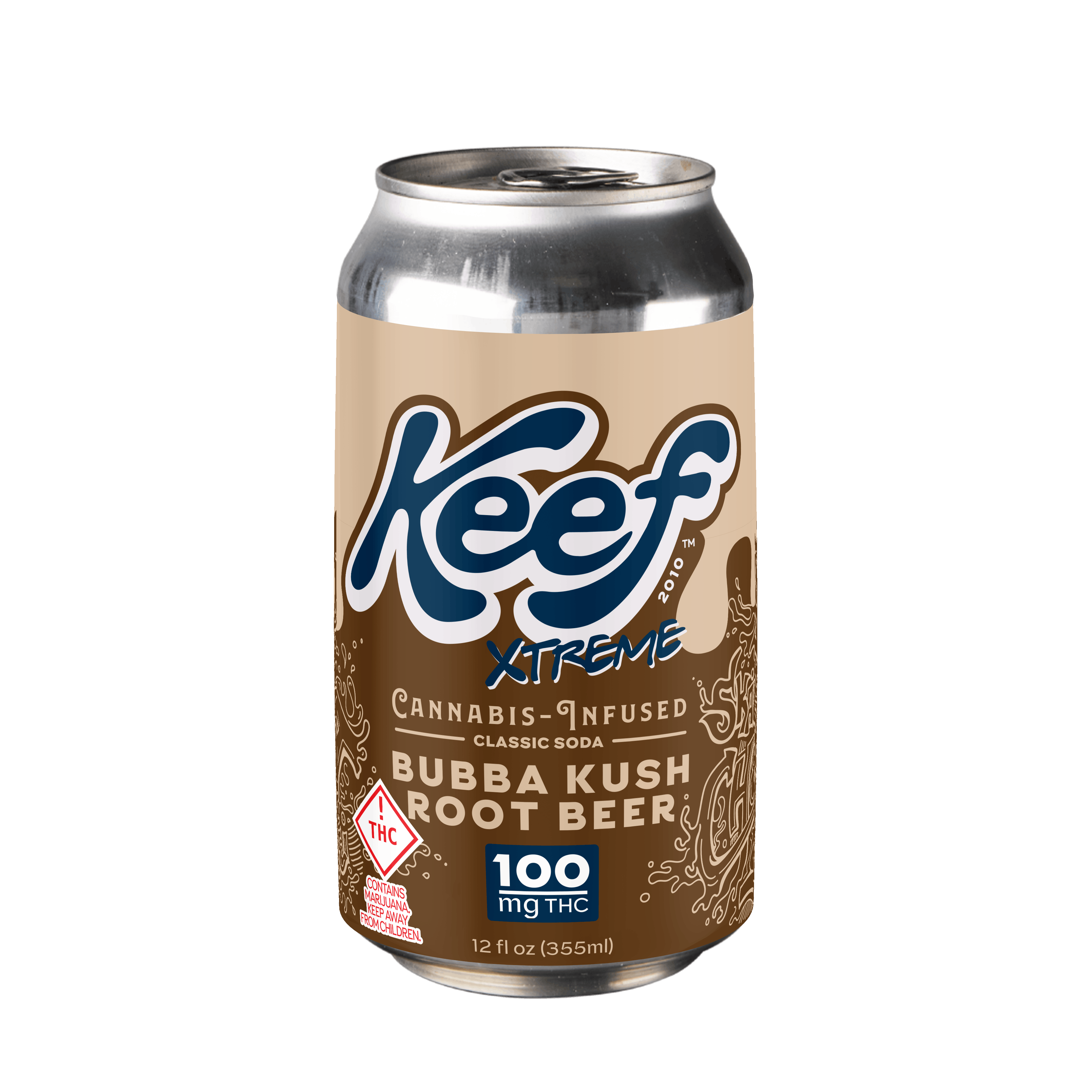 Photograph of Product: 100mg Bubba Kush Root Beer Xtreme Classic Soda