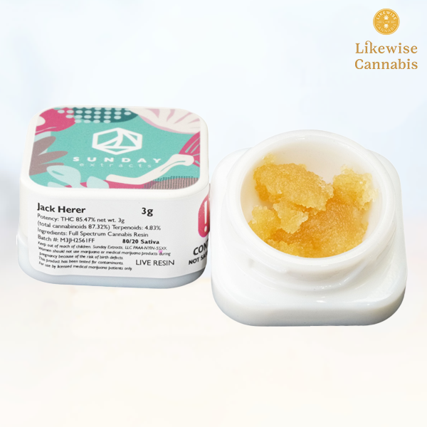 Photograph of product: JACK HERER 3G LIVE RESIN